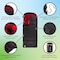 Wakeman XL Sleeping Bag - 32F Comfort Rated 3-Season Sleep Bag with Hood for Hiking by Black/Red 75-CMP1073 - alternate 5
